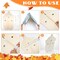 Set of 4 Fall Decorations for Home Outdoor Wood Porch Stands Pumpkin Decor Thanksgiving decorations Welcome Home Sign with Happy Fall Lettering for Front Door, Garden, and Patio (Classic Style)